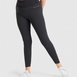 Gymshark Whitney Rib Waist Leggings - Black